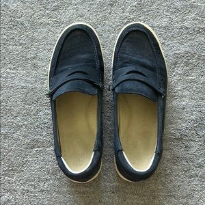 Reaction Kenneth Cole Navy Leather Loafers